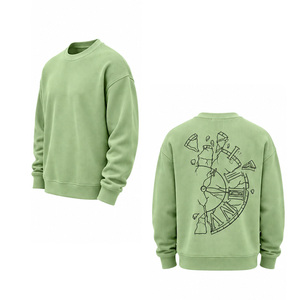 <b>Men</b> Waffle Knit Sweatshirt Crew Neck Long Sleeve Casual Pullover Textured <b>Thermal</b> <b>Top</b> Custom OEM Sportswear Manufacturer Factory - Product Image 6