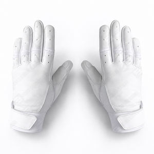 Hot Selling Customized Leather Baseball Batting Gloves Breathable Durable <b>Hook</b> Loop Closure Left/Right Low Price Professional - Product Image 2
