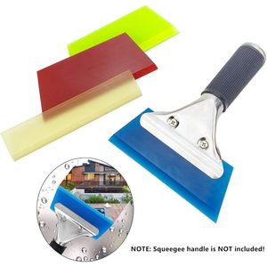 Set di 2 Raschietti in Gomma 5.1x2 Pollici Blu/Verde per Pulizia Vetri, Porte Doccia, Finestrini Auto, Serigrafia - Product Image 3