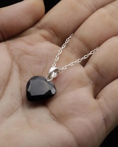 Colgante de Corazón de Turmalina Negra, Collar de Cristal Natural Curativo, Joyería de Piedra de Protección, Regalo Energético, Venta al por Mayor - Product Image 4