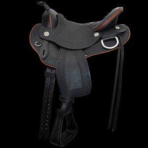 Selle de course western Tan 2026, best-seller, avec siège en daim noir sculpté à la main, motif floral, de 10 à 18 pouces - Product Image 5
