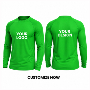 Custom Logo Rash Guard long Sleeve Round Neck Compression <b>T</b>-<b>shirt</b> Quick Dry Unisex Adult <b>Swim</b> <b>Shirt</b> Full Sleeve - Product Image 1