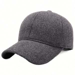 Nueva Gorra de Béisbol de Invierno para Hombres Mayores, a Prueba de Frío, con Diseño de Orejeras, Color Sólido, Informal, para Deportes al Aire Libre - Product Image 5