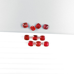 Natural Bangkok Ruby Calibrated 9mm <b>Cushion</b>, Natural Loose Faceted Ruby Gemstone For Jewelry Making Ready To Use - Product Image 3