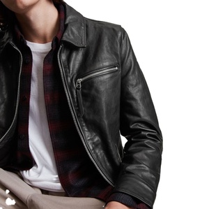 Vêtements en cuir à la mode de style collège classique personnalisé symbole maçonnique veste de rue principale pour hommes - Product Image 3