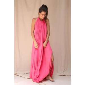 Vestido Maxi de Algodón Blanco Premium para Mujer, Estilo Boho, Sin Mangas, Transpirable, Ecológico, Teñido Natural, Elegante, Venta al Por Mayor - Product Image 2