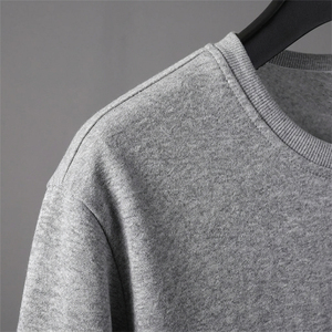 Survêtement beige pour homme à demi-zip, manches longues, couleur unie, décontracté, avec poches latérales, fermeture éclair, coupe classique, style automne - Product Image 5