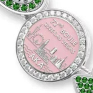   Bracelet de luxe élégant pour femme 2026 Boule Skyline Premium avec breloque en cristal rose, bijou de mode pour sororité - Product Image 6