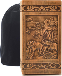 โกศไม้ทำมือสไตล์อเมริกันสำหรับเผาศพ โกศศพสำหรับผู้ใหญ่ชายหญิงแบบทันสมัย ขายส่ง - Product Image 3