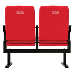 Venta al por mayor EVO308 Silla plegable de madera de hierro de lujo personalizable Muebles modernos de teatro al aire libre para auditorio Escuelas Películas - Product Image 5