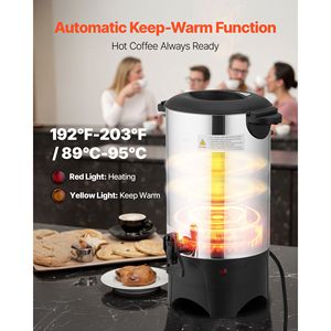 Distributore di Caffè Commerciale da 40 Tazze (6L) con Rubinetto Anti-Goccia e Preparazione Rapida - Product Image 4