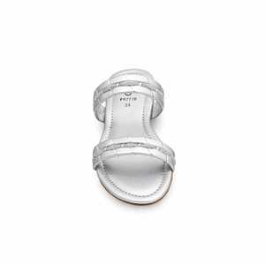 Sandales à talons argentés, pantoufles fantaisie, taille 36, 500g FN7719 - Product Image 1