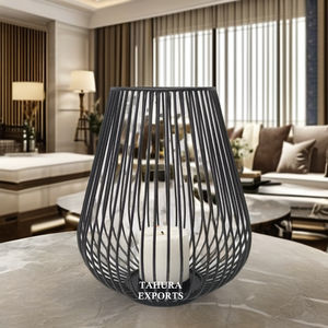 Elegante Portavelas con Estilo de Jaula Extra Grande, Ideal para Decoración del Hogar de Alta Gama, Bodas o Cenas Formales - Product Image 1