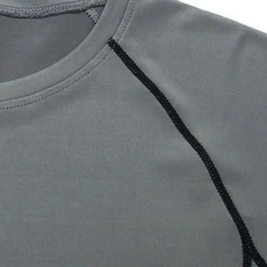 <b>Men</b> Long Sleeve <b>Compression</b> <b>Shirt</b> Slim Fit Quick Dry Sporty O-Neck Knitted Polyester Gray Slim Fit <b>Men</b> <b>Compression</b> Running <b>Shirt</b> - Product Image 3