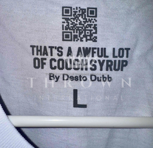 Camiseta Clásica Personalizable de Alta Calidad para Hombre, 100% Algodón Peinado, Estampado Serigrafiado, de Corte Holgado, SERIE WORLS THAT'S AWFUL LOT COUGH SYRUP - Product Image 4