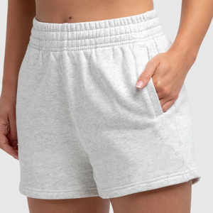 Shorts pour femmes, confortables, décontractés, avec cordon de serrage, taille moyenne, coupe régulière, écologiques, 220g, shorts chauds en molleton - Product Image 4
