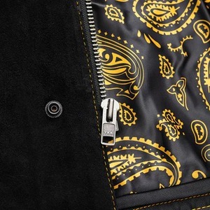 Chaleco de Motociclista de Cuero con Capucha y Acolchado de Diamantes para Hombre, Chaleco de Cuero Vacuno Premium para Motociclistas con Espacio Oculto para Portar Objetos - Product Image 3