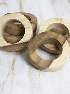 Wooden Round Napkin <b>Ring</b> Top Demanding Handmade Christmas Gift <b>Dish</b> Table Decoration Napkin Holder Most Quality - Product Image 2