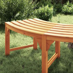 Banco de Madera de Eucalipto Sólido 160 x 80 x 45 cm, Banco de Patio Natural - Product Image 3