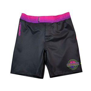 ชุดแรชการ์ดและกางเกงขาสั้นสำหรับ BJJ MMA ยี่ห้อ Shoyorol สีชมพู รุ่น No Gi ผ้าสเตรช โลโก้ด้านหน้า ODM ป้องกันรังสียูวี สำหรับทุกเพศ แห้งเร็ว น้ำหนักเบา ระบายอากาศได้ดี - Product Image 4