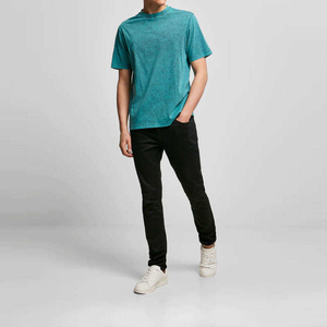 T-shirt oversize streetwear pour homme, gris délavé, motif graphique, style vintage, hip-hop, décontracté, coupe ample, en coton - Product Image 2