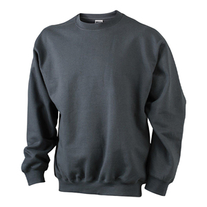 Sudadera de cuello redondo color verde oliva para hombre: Estilo minimalista, máxima comodidad. Esta sudadera de cuello redondo verde oliva es perfecta para usar en capas o de forma individual. - Product Image 2