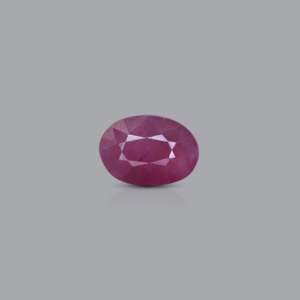 African Ruby 3.8 Carat Oval Cut Loose Gemstone for Fine Jewelry - Product Image 1