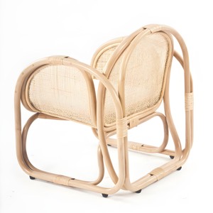 Fauteuil en rotin pour chambre d'enfant, adorable canapé de taille enfant, coussin moelleux pour chambre et salle de jeux - Product Image 2