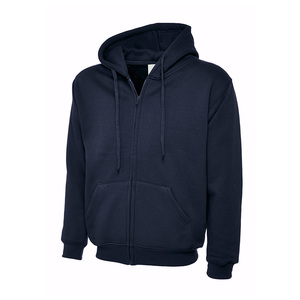 100% Cotton Washed Fleece Lined Zipper-Up Embossed Blank Hip Hop Hoodie <b>Men's</b> Oversized Custom Logo Waterproof Hoodies - Product Image 3