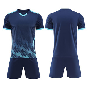 Custom Men's Soccer Jersey Set Full Sleeve Color Blocked 100% Polyester Moisture Wicking Breathable Elastic Waist <b>Athletic</b> Fit - Product Image 2