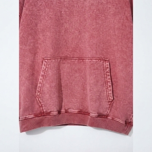 Sweats à capuche personnalisés en molleton délavé à l'acide pour l'hiver, impression numérique, effet usé, délavé par le soleil, respirant, séchage rapide, 100% coton - Product Image 6