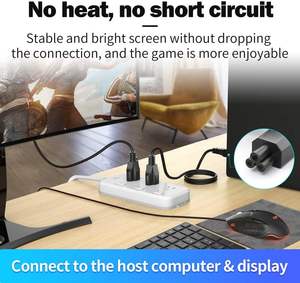 สายไฟ SYONG US 3 ขา สายไฟ AC แบบสั้น หัวต่อ Nema 5-15P ตัวผู้ ไปยัง IEC320 C5 ตัวเมีย สายไฟสำหรับแล็ปท็อป โปรเจคเตอร์ และจอมอนิเตอร์ - Product Image 6