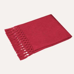 Indian Supplier Christmas <b>Red</b> Color Cotton <b>Throw</b> Solid Color Premium Collection Cotton <b>Throw</b> at Factory Price - Product Image 2