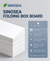 Papier A4 Sinosea GE-A4-01 70-80GSM en Pâte Vierge, 500 Feuilles/Rame, 5 Rames/Boîte, Compatible Jet d'Encre, Usage Industriel, Zhejiang