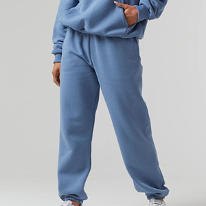 Conjunto Deportivo de 2 Piezas para Mujer, Chaqueta y Pantalón de Forro Polar, Cuello Alto con Cremallera, Estilo Casual, Color Sólido, Ajuste Regular para Todas las Temporadas - Product Image 4