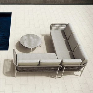 Premium L Shape Wood <b>Legs</b> Minimalist Style <b>Sofa</b> Set <b>For</b> Living Room Customized OEM ODM From Vietnam Home Decoration - Product Image 5