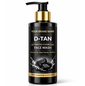 Nettoyant Visage au Charbon Actif D-TAN en Gros pour Marques Privées, Nettoyant Quotidien pour l'Élimination des Taches, le Contrôle du Sébum et l'Éclat de la Peau - Product Image 1