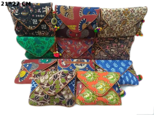 Pochette enveloppe à la mode avec sangle en chaîne, motif en treillis de diamants, 18x30 cm, pour soirée, CSIIK137 - Product Image 1