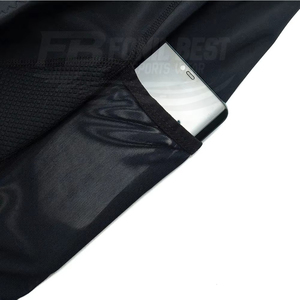 Men's Front Logo Biker Shorts-100% Cotton Canvas Breathable <b>Elastic</b> Waist Mid Rise Custom Design OEM Service - Product Image 6