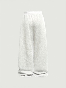 High Quality Embroidered Cross Patches Baggy Sweatpants Custom Design Fleece <b>Trousers</b> Factory Streetwear Joggers - Product Image 2