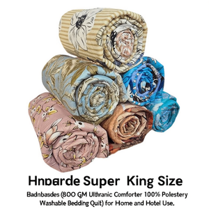 Edredón Ultrasónico Hecho a Mano, Tamaño Super King, 800 GM, 100% Poliéster, Lavable, para Uso Doméstico y Hotelero - Product Image 3