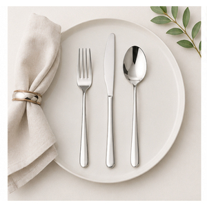 Customizable High Quality Stainless Steel Cutlery Set Modern Mirror Polished <b>Flatware</b> for Hotel and Restaurant Use Silverware - Product Image 6