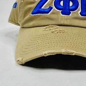 หมวกแก๊ป Zeta Phi Beta สีกากี แต่งลายปัก ZPB หมวกเบสบอลสำหรับชมรมนักศึกษา สายปรับได้ สไตล์ลำลอง สำหรับผู้หญิง - Product Image 3