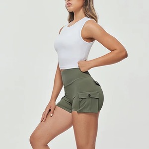 Haut court de sport pour femme de haute qualité, col rond doux, manches longues, coupe ajustée, compression, sexy, pour la gym - Product Image 1
