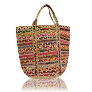 Bolso Tote de Yute Bohemio Ecológico Personalizado 2026 para Mujer, Bolso de Playa de Lona Multifuncional para Fiesta y Compras, Bolso Bandolera para Mujer - Product Image 4
