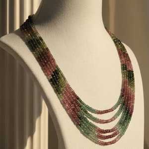 Collar Étnico con Cuentas de Turmalina para Mujer - Product Image 2