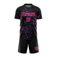 Maillot de football personnalisé rouge et blanc respirant à transfert thermique, tenue de sport à manches courtes pour des performances optimales