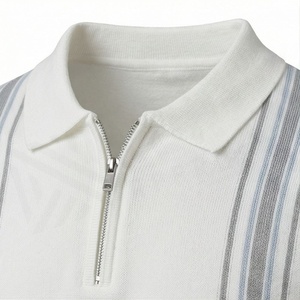 Men's Quarter Zip Up Pullover Lightweight <b>Mock</b> <b>Neck</b> Casual Long Sleeve Polo Shirts Everyday Wear Stylish Fashion Garment - Product Image 4