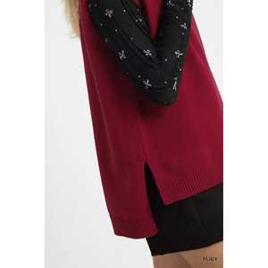 Umgee Pull sans manches à col roulé pour femme - Product Image 1