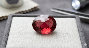 Pierre précieuse grenat rouge de qualité supérieure, en vrac, forme ovale 10x8mm, pierre facettée, prix de gros - Product Image 4